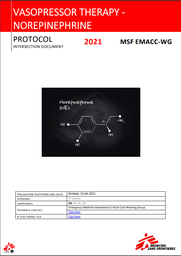 [L008ANAM13E-P] Vasopressor Therapy - Norepinephrine Protocol