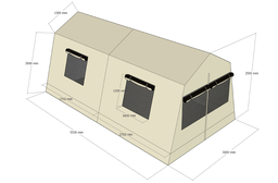 [CSHETENFS6-] SAFARI TENT, 16.5m²