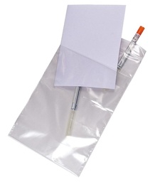 [STSSPOUPD1-] POUCH, with pocket for documents, polyethylene, 18x27cm