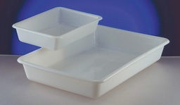 [ELABTRAY3020W] PLATEAU, PEHD, 30x20x6cm, blanc