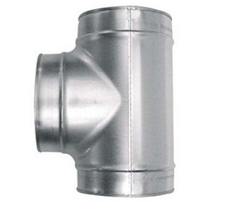 [CCLIVENT0O26] T-COUPLING, galvanized, 90°, Ø200mm to Ø160mm