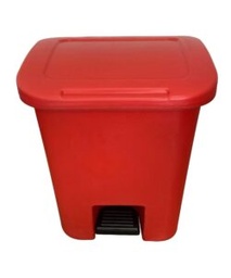 [PHYGRUBB20PRL] RUBBISH BIN pedal, plastic, 20l, red + lid