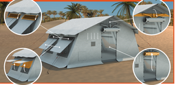 [CSHETENWTF-] WAREHOUSE TENT, 24m², 4x3x6m, aluminium frame