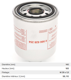 [YMERA000429.5695] (ATEGO 1317 4X4) COMPRESSED AIR DRYER FILTER