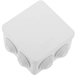 [PELEBOXJ08555] JUNCTION BOX, PVC, 85x85x50mm, IP55