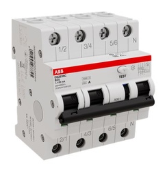 [PELERBOA3B253] RCBO A-type (2CSR256140R1255) B25 30mA 10kA, 3P+N