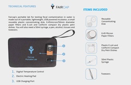 [CWATTESTCELPU] LAB ANALYSE EAUX E.Coli & Coliform (Faircap) port., 40tests