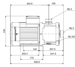 [CWATPUMEEG2] ELECTRICAL PUMP (Grundfos CM 25-2 A-R-I-V-AQQV J-A-A-N)