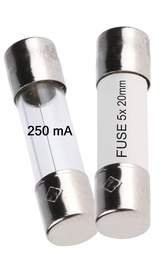 [PELEFUSC5U250] FUSE type FA, ceramic, 5x20mm, 250mA, ultra fast acting
