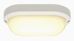 [PELELIGLC114S] CEILING LIGHT LED, 11W, 3000K, IP44, oval, satin finish