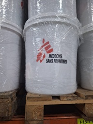[CWATBUCKSPIW] BUCKET MSF logo, plastic, 60L, white