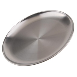 [PCOOPLAT4S-] PLATE, stainless steel, Ø24cm