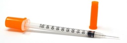 [SINSSYLIN03] SYRINGE, U-100 insulin, 0.5ml + fixed needle 6-8 mm