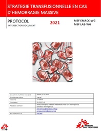 [L002TRFM02F-E] Stratégie transfusionnelle en cas d'hémorragie massive