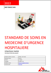 [L017EMEM03F-E] Standard de soins en médecine d'urgence hospitalière