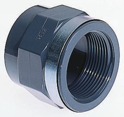 [CWATCPSOT040] SOCKET COUPLING threaded, PVC, Ø 40mm, FxF