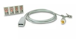 [EEMDMONA803] (Philips MX400+MMS X2/X3) ECG CABLE 3 wires, AAMI/CEI, 2.7 m