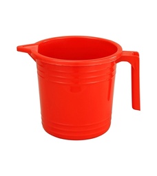 [PHYPBAASBM1R] BATHING MUG, plastic, 1.5L, red, 1 handle, per piece