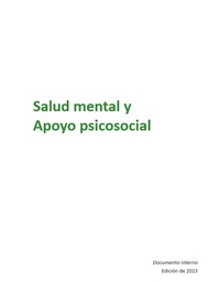 [L027PSYM23S-P] Salud mental y Apoyo psicosocial