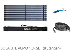 [PELESOLAKSMV8] MODULAR POLE (SOLA-LITE VCMO 1.8) + accessories, set