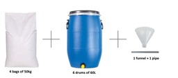 [PELESOLAKWFB2] (water filter) MIXED-BED RESIN, 200l,recyclable+accessoiries