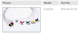 [EEMDDEFA202] (defib Beneheart D3) ECG WIRE 5-lead, adu/ped, 0.6m EL6502A