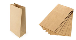 [PPACBAGSSRK] PAPER BAG, recycled paper, 1kg, brown