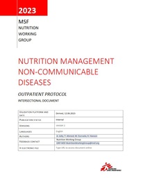 [L016NUTM39E-E] Nutrition management Non-Comm. Diseases. Outpatient protocol