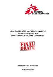 [L018SANM14E-P] Health-related hazardous waste management within L-& MIC