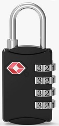 [PPACPADL4SALU] PADLOCK 4 numbers, steel, for luggage, TSA approved