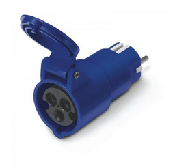 [PELEPLUGAEU17] ADAPTER, M:EUR type C 16A 230V/F:CEE P17 3P 230V, IP20