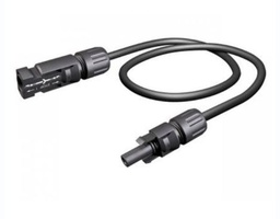 [PELESOLAW06BO] SOLAR CABLE flexible, 1x6mm², black + MC4 M/F connectors, 1m