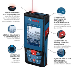 [PTOOMEASL10] TELEMETRE LASER de poche (Bosch GLM100-25C) 80mm-100m