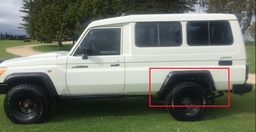 [TVEMWHEEKR750] (Tibus HZJ78/79) FENDER FLARES (Kut Snake) 50mm, RR, pair