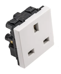 [PELETERMM1U01] SOCKET x1 (Mosaic) 2P+E/16A, type E/FR, w/support IP41 white