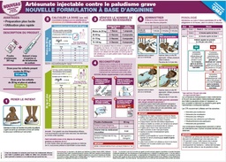 [ETPOARTEAR2F] POSTER, ADMINISTRATION OF INJ ARTESUNATE/ARGIN., A3, French