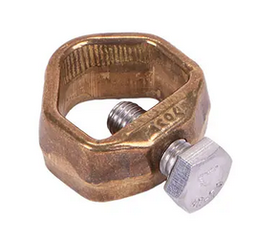 [PELEEARTC19B] GROUND ROD CLAMP, brass, max. Ø 19mm