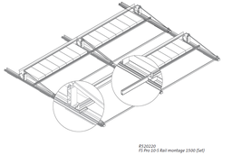 [PELESOLA3FSR5] (Renusol FS pro) SET RAIL MONTAGE 1500 (R520220)