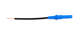 [PELEMEASAE0X] (Emonio P3) MEASURING LEAD, 14cm, insulated + ferrule, blue