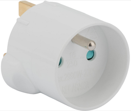 [PELEPLUGAUKEU] ADAPTER PLUG, M: type G/UK / F: type E/FR