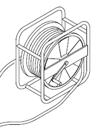 [CWATBORE80M] (Compressor TA-80) TUYAU AIR, 80 mètres, 1/2'', enrouleur