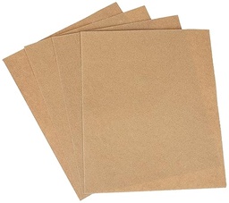 [PTOOEMERP120U] PAPIER DE VERRE, grain 120, pour bois, la feuille