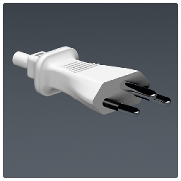 [PELEPLUGN2TMA] PLUG male, type N/BR, 2P+T 10A