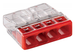 [PELECONNB024] COMMONING BLOCK (Wago) 4x0.5-2.5mm², for rig/flex wire
