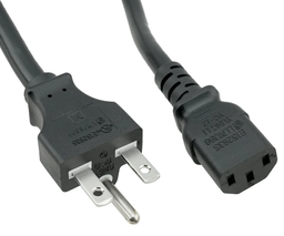 [PELEPOCO2FT6B] POWER CORD, 2.5m, 10A, 230V, NEMA 6-15, C13 plug, black