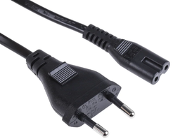 [PELEPOCO1ESCB] POWER CORD, 1.8m, 2.5A, 230V, type C/EUR, C7 plug, black