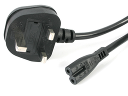 [PELEPOCO1ESGB] POWER CORD, 1.8m, 2.5A, 230V, type G/UK, C7 plug, black