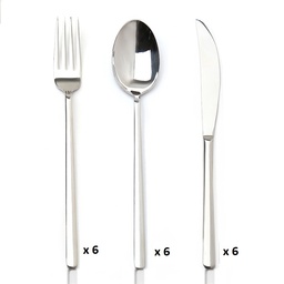 [PCOOUTEN3SS6] CUTLERY, stainless steel, set of 6pc each