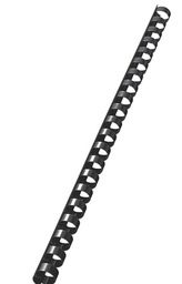 [ASTABINDR08B] PEIGNE RELIURE, plastique, 8x28mm, noir