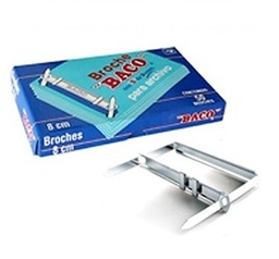 [ASTABINDF50M] FASTENER, metal, for archiving, box of 50